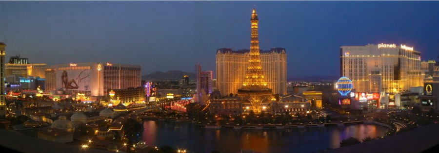 Lumières de Las Vegas la nuit