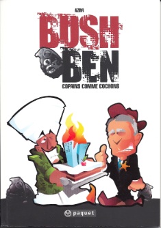 Couverture de la BD d'Azim : Bush & Ben, copains comme cochons