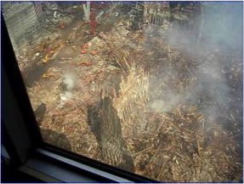 Les décombres des Tours Jumelles après les attentats (Ground Zero)
