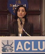Sibel Edmonds au micro chez l'ACLU
