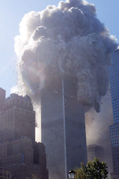 Effondrement de la Tour Nord du World Trade Center