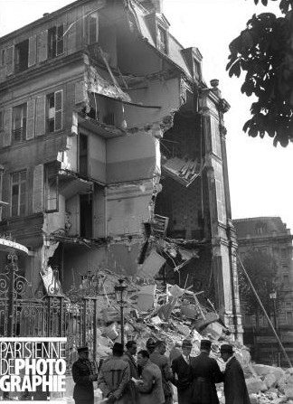 Immeuble du CGPF détruit par un attentat en 1937 à Paris